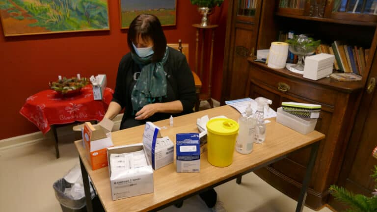 Huset blev vaccinationsstue Jul/Nytår 2021/22